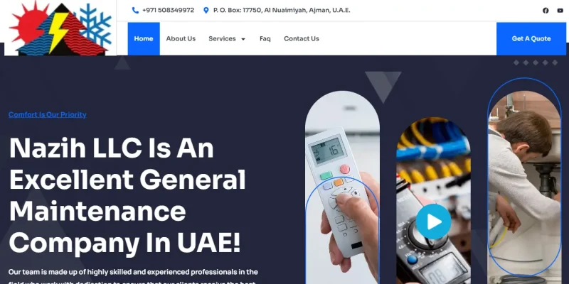 Nazih LLC Website View Port Capture