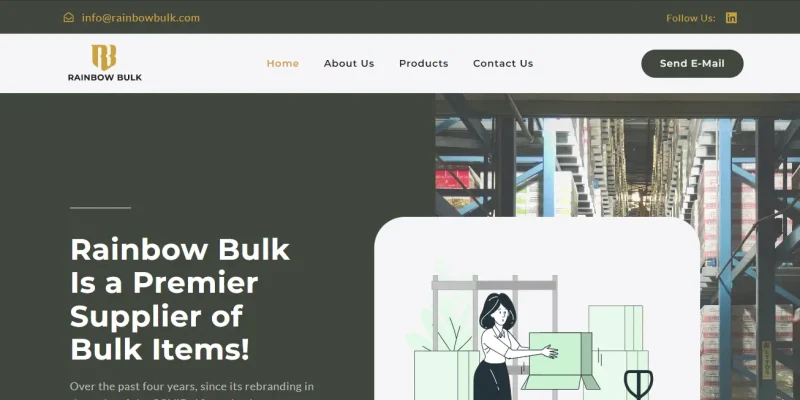 Rain Bow Bulk Website View Port Capture